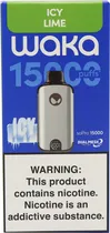 Vape Descartável Waka Sopro Icy Lime de 15000 Puffs