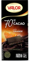 Valor Choc.70% Amargo c/Naranja 100G