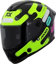 Capacete para Moto Axxis Hummer s Liquer B13 - Tamanho L (59-60) - Gloss Flour Yellow