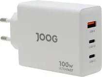 Carregador de Parede Joog PD Charger PD100W-JG 100W Ultrafast USB-A + 2 Portas USB-C
