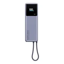 Carregador Portátil Xiaomi 165W Power Bank PB1165M BHR9361GL - 10000MAH - USB-C - Cinza
