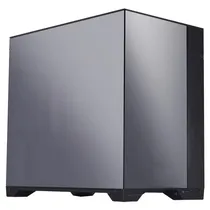 Gabinete Gamer, Aquario, Lian Li 011 Visin 011VC Chrome, Mid Tower, e-ATX, Topo, Frontal e Lateral Vidro Temperado, Sem Fans, Cromado/Preto