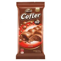 Mini Chocolate Arcor Cofler Air Con Leite Aerado 27G