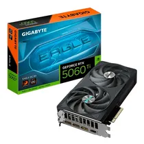 Placa de Vídeo Gigabyte Geforce RTX5060TI Eagle Oc Windforce, 8GB GDRR7, 128BITS, 1X HDMI 3X Displayport, GV-N506TEAGLE OC-8GD, Preto