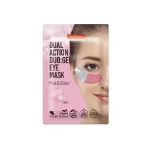 Purederm Mascarilla Facial Dual Action Duo-Gel Eye Mask Pink Y Glitter 323953
