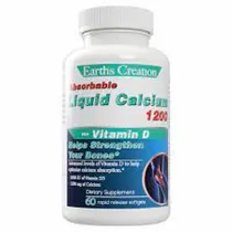 Earth's Creation Liquid Calcium + Vitamina D X 60 Cápsulas