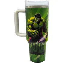 Copo Térmico Weedoo The Incredible Hulk 1.2L Con Pajita - Green/White