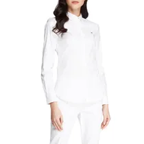 Camisa Tommy Hilfiger Feminina WW0WW26804-YAF-00 38 - Branco Clásico