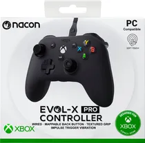 Controle Nacon Evol-X Pro NC7292 com Fio para Xbox One/PC - Preto (Caixa Feia)