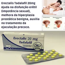 Erectalis Tadalafil 20 MG com 20 Comprimidos