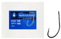 Anzol Top Fishing Maruseigo Black Nickel 30 com 100 Pçs