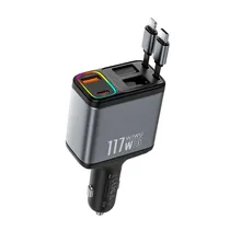 Carregador de Carro Rápido Wiwu Exeed 117W QC+PD WI-QC027