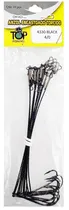 Anzol Top Fishing 4330 Black Encastoado Torcido 4/0 com 10 Pçs