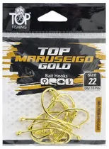Anzol Top Fishing Maruseigo Gold 22 com 10 Pçs