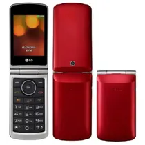 Celular LG LG-G360 Flip / Dual Sim / 950MAH / Radio - Red Titan