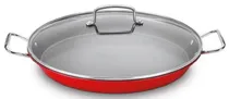 Panela para Fazer Paella Cuisinart 38 CM Vermelho