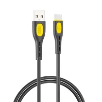 Cabo Xo NB280 Type-C/USB-A 3A/1M - Preto