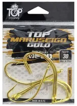 Anzol Top Fishing Maruseigo Gold 30 com 6 Pçs