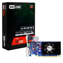Placa de Vídeo Goline AMD Radeon R5-230 1GB DDR3 - GL-R5-230-1GB (1 Ano de Garantia)