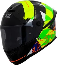 Capacete para Moto Axxis Hummer s Monti B13 - Tamanho XL (61-62) - Gloss Flour Yellow