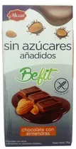 Chocolate Mazzei Befit Sem Açúcar Chocolate com Amêndoas 75G