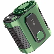 Mini Ventilador G-Tide FW01 / 3 Em 1 / 7 Pás / Recarregável - Verde/ Preto
