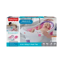 Bañera 4 En 1 Rosa Fisher Price FBM96