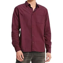 Camisa Caterpillar Masculino Foundation Convertible LS s Bordó - 4020021-12559