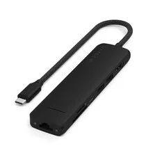 Satechi Hub ST-P7SK USB-C 7IN1 Slim Multiport Adapter Ethernet Black