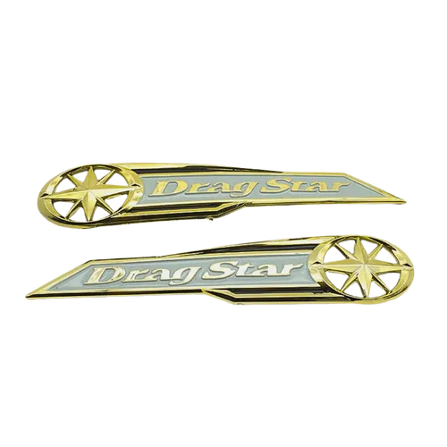 EMBLEMAS DORADOS PARA YAMAHA DRAG STAR